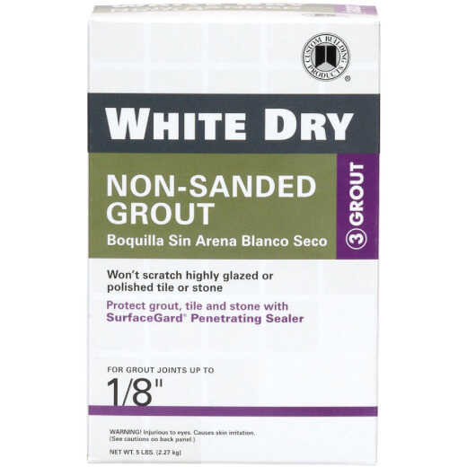 Custom Building Products White Dry 5 Lb. White Non-Sanded Tile Grout